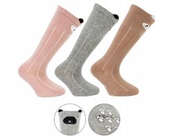 ATTREZZO® - Kniekousen - 3 pack - maat 21-22 - Antislip - Kind