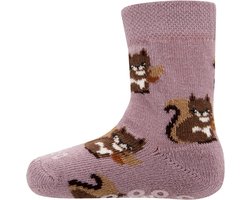 Baby Antislipsok Ewers - Roze met Eekhoorns - Nopjes-16/17