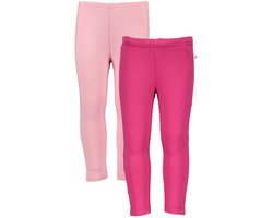 Blue Seven - 2 PACK Leggings - Biologische katoen - Grijs - Roze - Maat 122