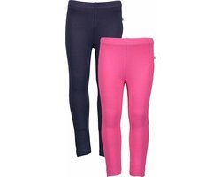 Blue Seven - 2 PACK Leggings - Biologische katoen - Roze - Navy - Maat 122