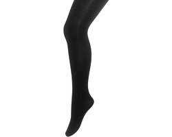 Bonnie Doon Dunne Katoenen Maillot Meisjes Zwart maat 140/146 - Zomer Maillot/Panty - Fijne ribstructuur - Kinder Maillot Katoen - Luchtig - Chou Chou Tights - Fijne pasvorm - Gladde Naden - Black - BD633801.101