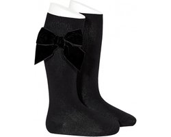 Cóndor Kniekous met Velvet Strik | 2489/2 | Zwart | 12-24 mnd | maat 2