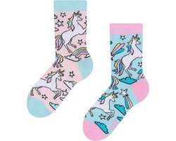 Dedoles Mismatched Kinderen Sokken - Regenboog Unicon - Maat 27-30