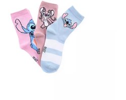 Disney Stitch Sokken – 3 Paar – Kinder Sokken – Stitch & Angel – Maat 23/26