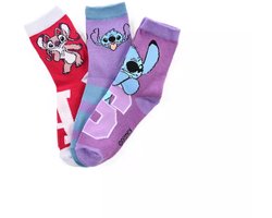 Disney Stitch Sokken – Kinder Sokken – Stitch & Angel – 3 Paar – Maat 31/34