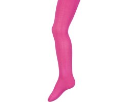 Effen katoenen kindermaillot, kleur fuchsia (donker roze), maat 110-116