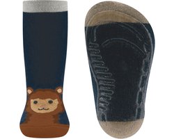 Ewers antislip sokken blauw met alpaca