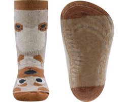 Ewers antislip sokken Hondje - Zandkleurig