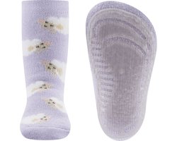 Ewers antislip sokken lila met schaapjes