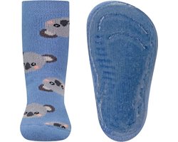 Ewers Antislipsok - Lichtblauw & Grijze Koala - Elastisch - Siliconenzool-27/28