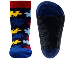 Ewers Antislipsok -Puzzelstukjes Diverse Kleuren - Donkerblauw-29/30