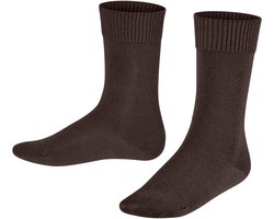 FALKE Comfort Wool eenkleurig wol sokken kinderen bruin - maat 23-26