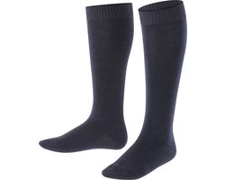 FALKE Comfort Wool warme dikke merinowol kniekousen kinderen blauw - Maat 23-26