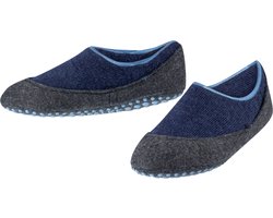 FALKE Cosyshoe antislip noppen merinowol huissokken pantoffels kinderen blauw - Maat 29-30