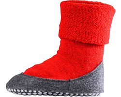 FALKE Cosyshoe Minis antislip noppen merino wol huissokken pantoffels kinderen rood - Maat 27-28