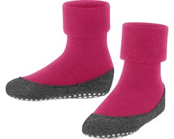 FALKE Cosyshoe Teens antislip noppen merinowol huissokken pantoffels kinderen purper - Maat 37-38