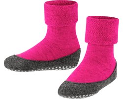 FALKE Cosyshoe Teens Noppen op de zool wol huissokken kinderen pink - maat 35-36