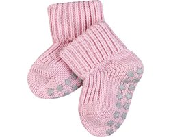 FALKE Cotton Catspads antislip noppen katoen huissokken babysokjes meisjes jongens roze - Maat 62-68