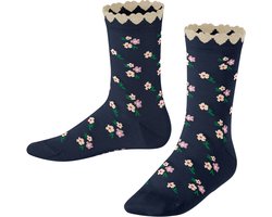 FALKE Ditsy Flowers gedessineerd katoen sokken kinderen blauw - maat 27-30