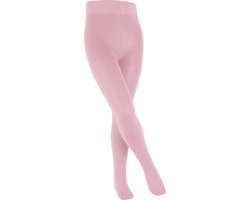 FALKE Family dun eenkleurig katoen panty kinderen roze - maat 122-128