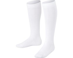 FALKE Family duurzaam katoen kniekousen kinderen wit - Maat 19-22