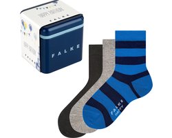 FALKE Happy Giftbox 3-Pack cadeau geschenkset Katoen Multipack Kindersokken Meisjes Jongens veelkleurig - Maat 35-38
