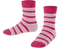 FALKE Simple Stripes met anti-slip noppen katoen huissokken kinderen purper - maat 31-34