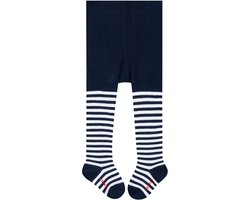 FALKE Stripe versterkt huidvriendelijk katoen panty baby blauw - maat 80-92