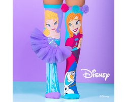 Frozen Disney Sokken - Elsa en Anna - Kinder Sokken - Vrolijke Sokken - Hoge Sokken One Size