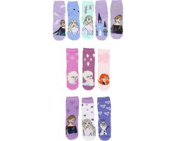 Frozen Sokken - Maat 31/34 - 11 Paar - 1 x 5-Pack 2 x 3-Pack - Multicolour - Meisjes