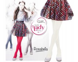 Gatta – Kinderpanty Meisjes – 60 DEN – Wit – Met Katoen – Feest Panty – Maat 140 / 146 ( 1 stuks )