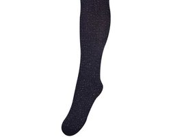 Glitterpanty Meisjes - Zwart & Multicolour Lurex Metaalgaren - 60DEN - Microvezel-104/110