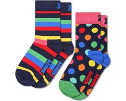 Happy Socks 2paar sokken - Kinderen - Maat 2-3 jaar - Klassieke stippen