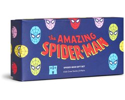 Happy Socks - MARVEL™ Kindersokken Spider-Man 3-Pack Cadeauset / Maat 4-6 Jaar