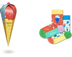 Happy Socks XKICE02-0200 2-Pack Ice Cream Socks Gift Set 7-9Y