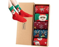 Huissokken - Huissokken dames - Wintersokken - 5 Paar - Thuissokken - Huissokken Dames en Heren - Verwarmde sokken - Fleece Sokken - Dikke Sokken - Slofsokken - Warme Sokken - Bedsokken - Gevoerde Sokken - Winter Sokken - Cadeautip - Kerst