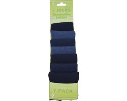 InterSocks jongens kousen- assortiment blauw - Multipack 7 paar - Maat 35/38