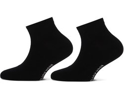 Katoenen kinder sneakersokken – Black – 35-38