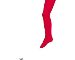 Katoenen kindermaillot - effen - rood- maat 122-128