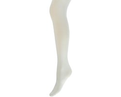 Katoenen kindermaillot - effen - wit - maat 110/116