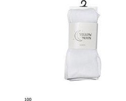 Katoenen kindermaillot - effen - wit - maat 62/68