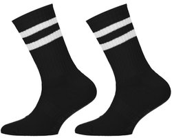 Kinder sportsokken – 2 Paar - black - 35-38