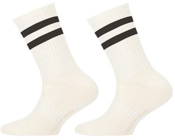Kinder sportsokken – 2 Paar - white-black - 31-34
