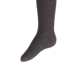 Kindermaillot effen donkergrijs-152/164