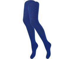 Kindermaillot - Glitter - Blauw - Maat 122/128