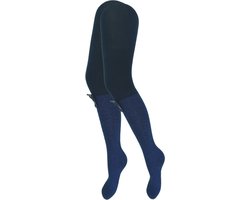 Kindermaillot - Glitter - Strik - Marineblauw - Maat 122/128