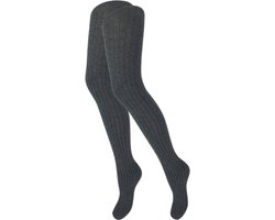 Kindermaillot - Rib - Antraciet - Maat 134/140