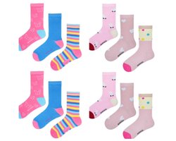 Kindersokken 12 paar - Meisjes - Roze - Maat 31-34 | Sokken Kinderen | Sokken Meisjes