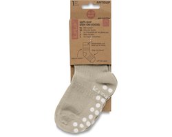 KipKep Blijf-Sokken Antislip - Cookie - 18-24 maanden - sokken antislipzool - dreumes, peuter - zakken niet af - stay-on-socks - schoenmaat 22-23
