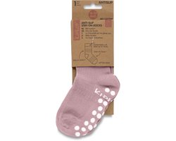 KipKep Blijf-Sokken Antislip - Mauve - 18-24 maanden - sokken antislipzool - dreumes, peuter - zakken niet af - stay-on-socks - schoenmaat 22-23